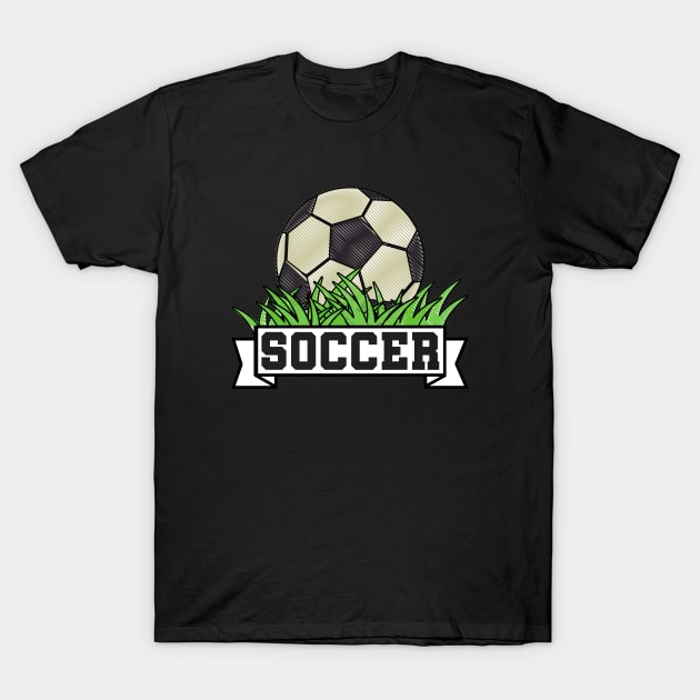 Soccer Ball T-Shirt by footballomatic